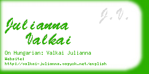 julianna valkai business card